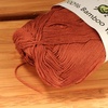 image:imageJubileeYarn Bamboo Dynasty Yarn  50gSkein Fingering Weight Bamboo Rayon  09 Cream  4 Skeins81 Red Canyon