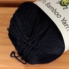 image:imageJubileeYarn Bamboo Dynasty Yarn  50gSkein Fingering Weight Bamboo Rayon  09 Cream  4 Skeins84 Jet Black
