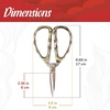 image:imageJubileeYarn Bamboo Stalk Embroidery Craft Scissors  Extra Large  1 PairAssortment