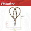 image:imageJubileeYarn Bamboo Stalk Embroidery Craft Scissors  Extra Large  1 PairLarge