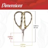 image:imageJubileeYarn Bamboo Stalk Embroidery Craft Scissors  Extra Large  1 PairSmall