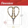 image:imageJubileeYarn Bamboo Stalk Embroidery Craft Scissors  Extra Large  1 PairXsmall