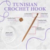 image:imageJubileeYarn Bamboo Tunisian Circular Crochet Hook Set  12 Sizes  Carbonized BrownCarbonized Brown
