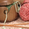 image:imageJubileeYarn Bamboo Yarn Bowl with Lid  Holder Knitting Crochet Accessories  Natural  1 BowlCarbonized Brown