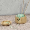 image:imageJubileeYarn Bamboo Yarn Bowl with Lid  Holder Knitting Crochet Accessories  Natural  1 BowlNatural