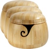 image:imageJubileeYarn Bamboo Yarn Bowl with Lid  Holder Knitting Crochet Accessories  Natural  1 BowlNatural