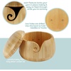 image:imageJubileeYarn Bamboo Yarn Bowl with Lid  Holder Knitting Crochet Accessories  Natural  1 BowlNatural
