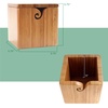 image:imageJubileeYarn Bamboo Yarn Bowl with Lid  Holder Knitting Crochet Accessories  Natural  1 BoxCarbonized Brown
