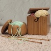 image:imageJubileeYarn Bamboo Yarn Bowl with Lid  Holder Knitting Crochet Accessories  Natural  1 BoxCarbonized Brown