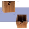 image:imageJubileeYarn Bamboo Yarn Bowl with Lid  Holder Knitting Crochet Accessories  Natural  1 BoxDark Carbonized Brown