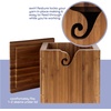 image:imageJubileeYarn Bamboo Yarn Bowl with Lid  Holder Knitting Crochet Accessories  Natural  1 BoxDark Carbonized Brown
