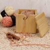 image:imageJubileeYarn Bamboo Yarn Bowl with Lid  Holder Knitting Crochet Accessories  Natural  1 BoxNatural
