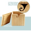image:imageJubileeYarn Bamboo Yarn Bowl with Lid  Holder Knitting Crochet Accessories  Natural  1 BoxNatural