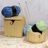 image:imageJubileeYarn Bamboo Yarn Bowl with Lid  Holder Knitting Crochet Accessories  Natural  1 BoxNatural