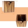 image:imageJubileeYarn Bamboo Yarn Bowl with Lid  Holder Knitting Crochet Accessories  Natural  1 BoxTiger Stripe