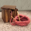 image:imageJubileeYarn Bamboo Yarn Bowl with Lid  Holder Knitting Crochet Accessories  Natural  1 BoxTiger Stripe