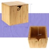 image:imageJubileeYarn Bamboo Yarn Bowl with Lid  Holder Knitting Crochet Accessories  Natural  1 BoxXL Carbonized Brown
