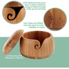image:imageJubileeYarn Bamboo Yarn Bowl with Removable Lid  Embroidery Scissors Combo  Carbonized Brown BowlCarbonized Brown w Scissors
