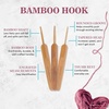 image:imageJubileeYarn Bamboo and Metal Crochet Hooks  Carbonized Brown  8pc SetCarbonized Brown