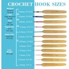 image:imageJubileeYarn Bamboo and Metal Crochet Hooks  Carbonized Brown  8pc SetCarbonized Brown
