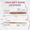 image:imageJubileeYarn Bamboo and Metal Crochet Hooks  Carbonized Brown  8pc SetCarbonized Brown