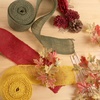 image:imageJubileeYarn Burlap Fabric Craft Ribbon Rolls  3 Inches Wide 10 Yards Long  Cranberry  3 Rolls