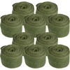 image:imageJubileeYarn Burlap Jute Craft Ribbon  3 x 10 Yards  Pumpkin  3 RollsGreen