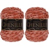 image:imageJubileeYarn Chenille Yarn  100gCake Worsted Polyester  Olive Oil  2 Cakes006 Rose Quartz