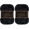 image:imageJubileeYarn Chenille Yarn  100gCake Worsted Polyester  Olive Oil  2 Cakes012 Onyx