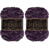 image:imageJubileeYarn Chenille Yarn  100gCake Worsted Polyester  Olive Oil  2 Cakes016 Amethyst
