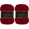 image:imageJubileeYarn Chenille Yarn  100gCake Worsted Polyester  Olive Oil  2 Cakes021 Blaze