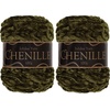 image:imageJubileeYarn Chenille Yarn  100gCake Worsted Polyester  Olive Oil  2 Cakes025 Olive Oil