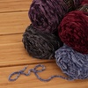 image:imageJubileeYarn Chenille Yarn  100gCake Worsted Polyester  Olive Oil  2 CakesShades of Purple