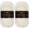 image:imageJubileeYarn Chenille Yarn  100gSkein Worsted Polyester  Algae  2 Skeins100 Zen
