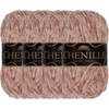 image:imageJubileeYarn Chenille Yarn  100gSkein Worsted Polyester  Algae  2 Skeins105 Roseate