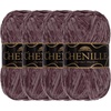 image:imageJubileeYarn Chenille Yarn  100gSkein Worsted Polyester  Algae  2 Skeins111 Regal Iris
