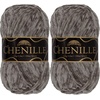 image:imageJubileeYarn Chenille Yarn  100gSkein Worsted Polyester  Algae  2 Skeins112 Nimbus