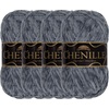 image:imageJubileeYarn Chenille Yarn  100gSkein Worsted Polyester  Algae  2 Skeins114 Storm