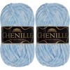 image:imageJubileeYarn Chenille Yarn  100gSkein Worsted Polyester  Algae  2 Skeins116 Empyrean
