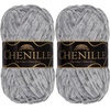 image:imageJubileeYarn Chenille Yarn  100gSkein Worsted Polyester  Algae  2 Skeins123 Relic