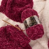 image:imageJubileeYarn Chenille Yarn  100gSkein Worsted Polyester  Algae  2 Skeins127 Rhubarb Torte