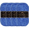 image:imageJubileeYarn Chenille Yarn  100gSkein Worsted Polyester  Algae  2 Skeins129 Lazuli
