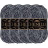 image:imageJubileeYarn Chenille Yarn  100gSkein Worsted Polyester  Algae  2 Skeins131 Phantasma