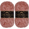 image:imageJubileeYarn Chenille Yarn  100gSkein Worsted Polyester  Algae  2 Skeins132 Nostalgia