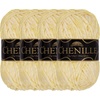 image:imageJubileeYarn Chenille Yarn  100gSkein Worsted Polyester  Algae  2 Skeins134 Citrine