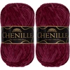image:imageJubileeYarn Chenille Yarn  100gSkein Worsted Polyester  Algae  2 Skeins145 Jasper