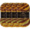 image:imageJubileeYarn Chenille Yarn  100gSkein Worsted Polyester  Shades of Brown  4 Skeins204 El Dorado
