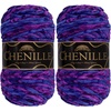image:imageJubileeYarn Chenille Yarn  100gSkein Worsted Polyester  Shades of Brown  4 Skeins207 Elysium