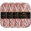 image:imageJubileeYarn Chenille Yarn  100gSkein Worsted Polyester  Shades of Brown  4 Skeins211 Shambala