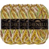 image:imageJubileeYarn Chenille Yarn  100gSkein Worsted Polyester  Shades of Brown  4 Skeins213 Summerland